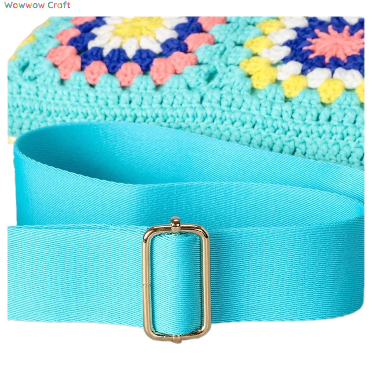 Shoulder Bags,Crossbodies,Crochet Bags,Crochet Granny Square Flower Block Crossbody Bag - Crocheted Shoulder Bag